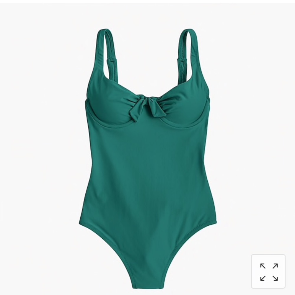 J. Crew black Underwire scoopback swimsuit
